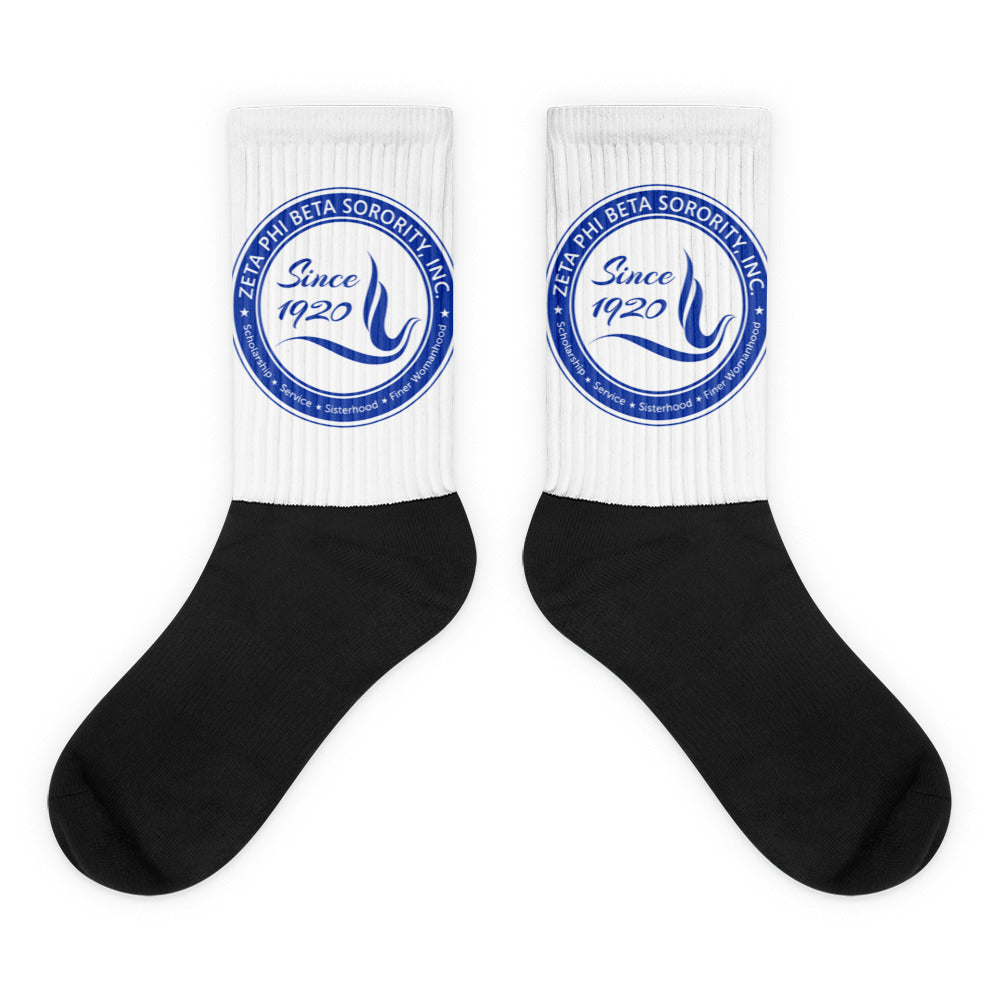 “Zeta Phi Beta” Socks