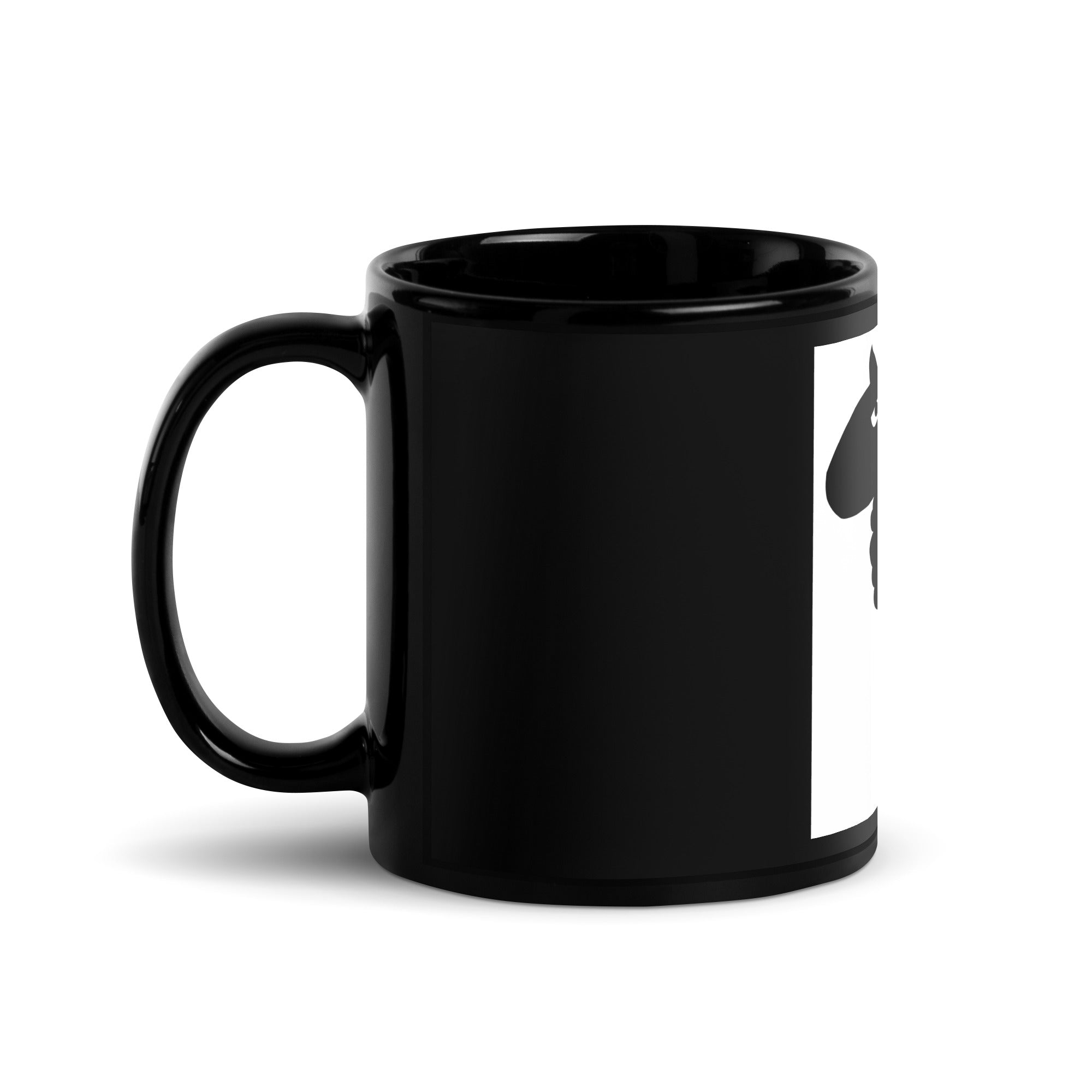 “YOVOY Sheep” Black Glossy Mug