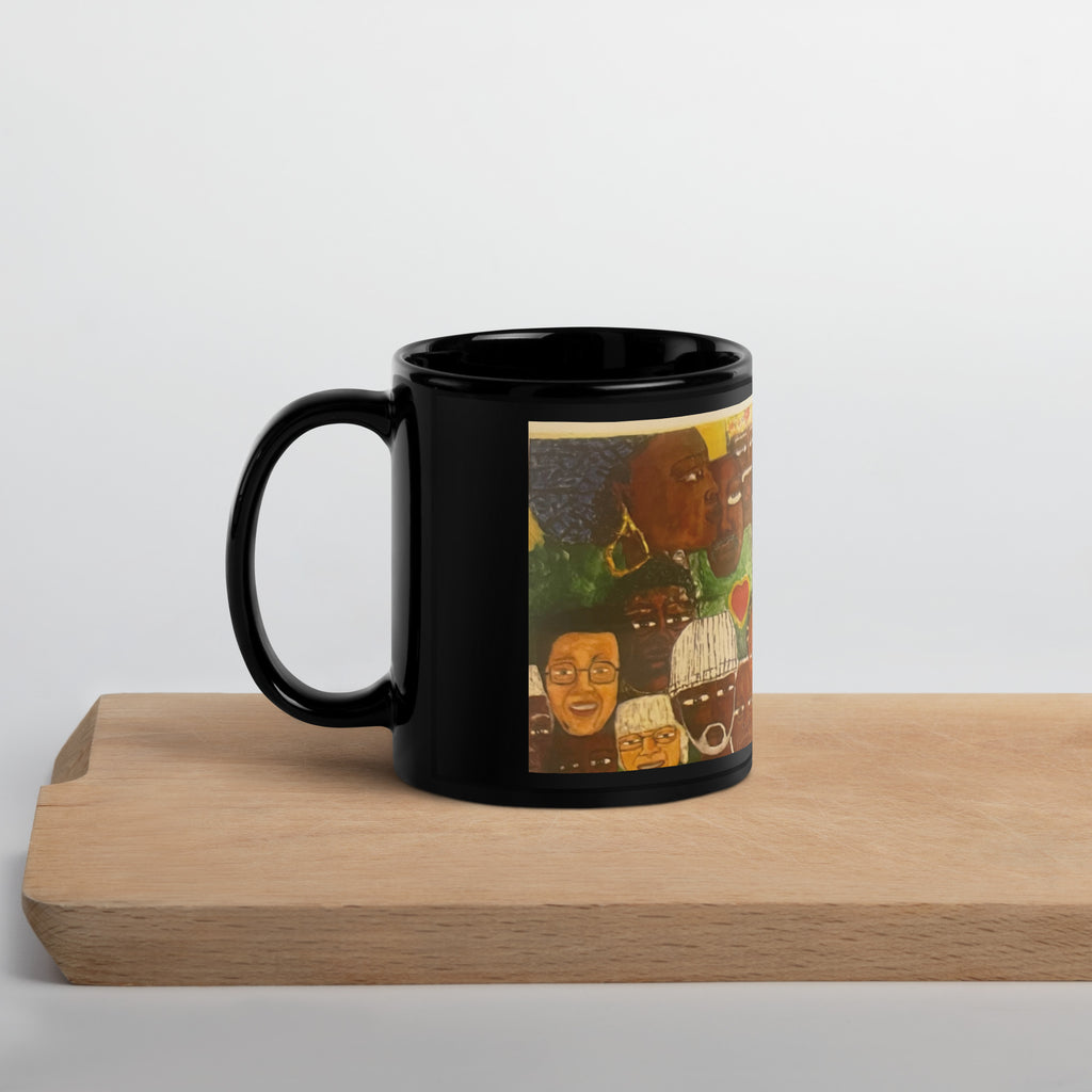 “Leon Kennedy” Black Glossy Mug