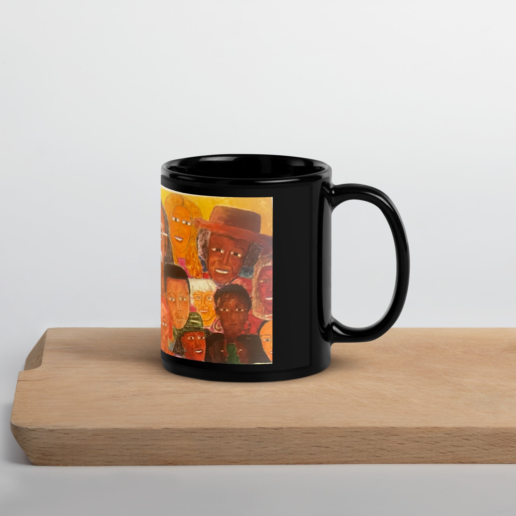 “Leon Kennedy” Black Glossy Mug
