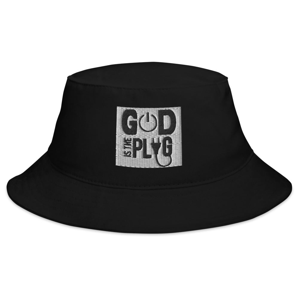 “God is the plug” Bucket Hat