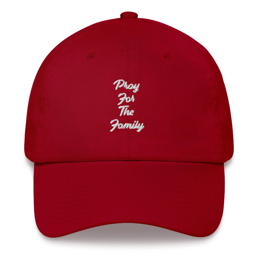 “Pray for the family” Dad hat
