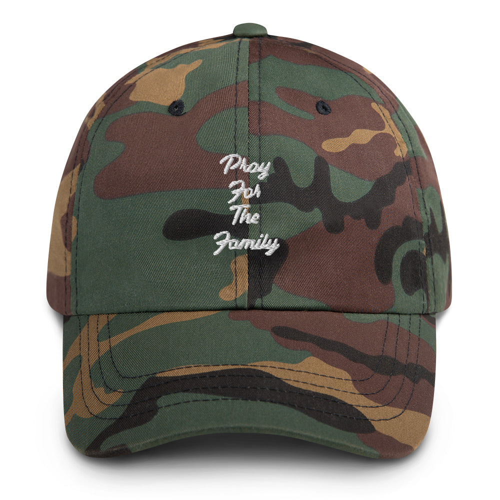 “Pray for the family” Dad hat