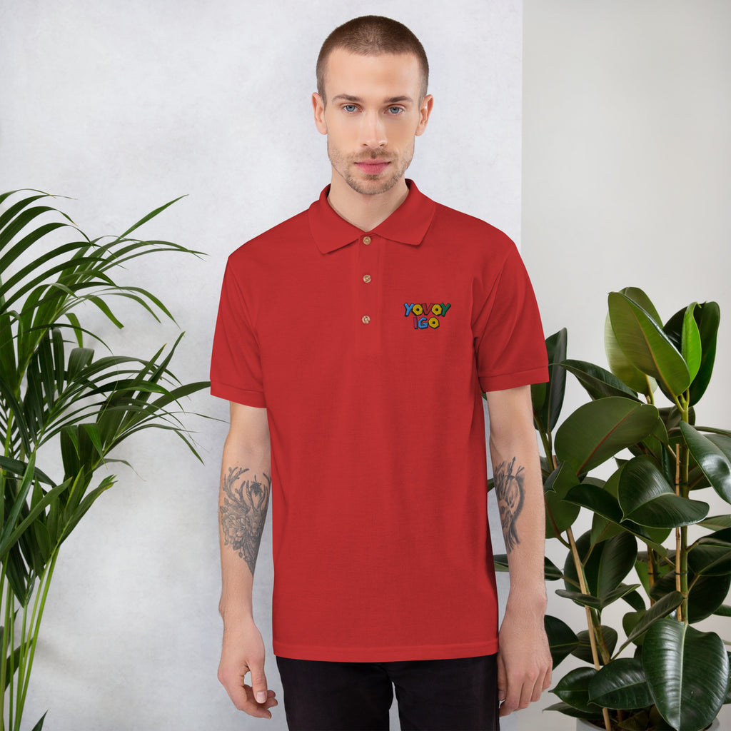 “YOVOY IGO” Embroidered Polo Shirt