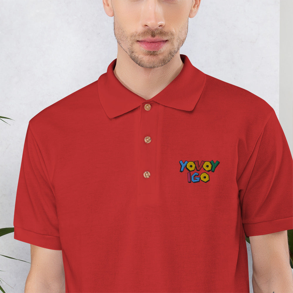“YOVOY IGO” Embroidered Polo Shirt