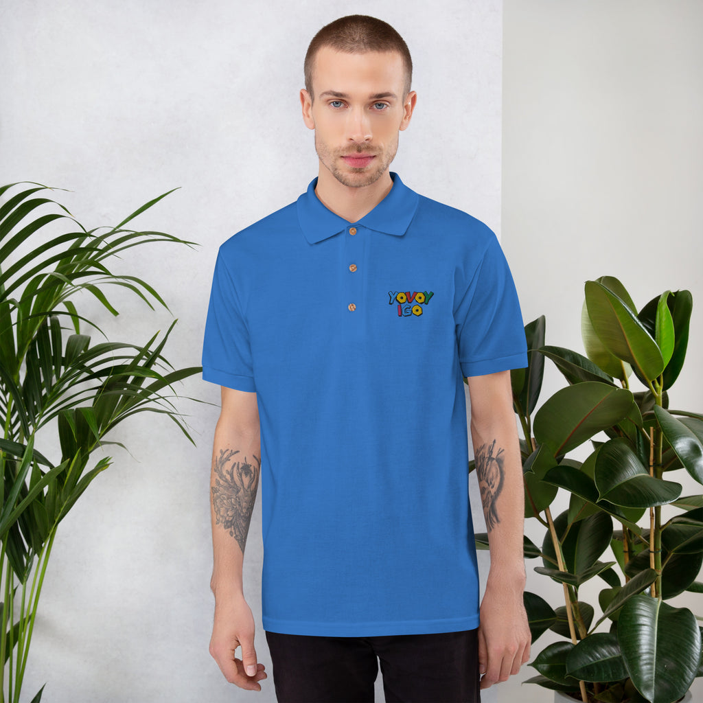 “YOVOY IGO” Embroidered Polo Shirt