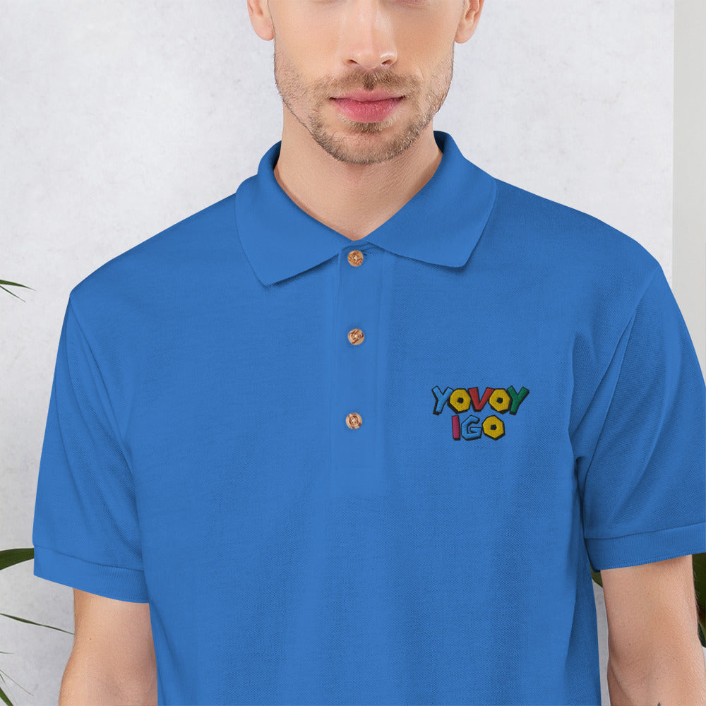 “YOVOY IGO” Embroidered Polo Shirt