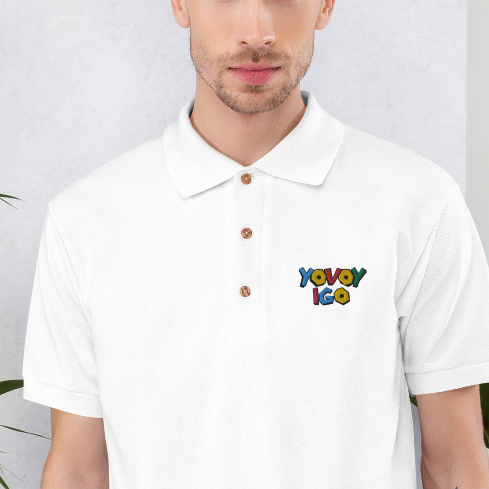 “YOVOY IGO” Embroidered Polo Shirt