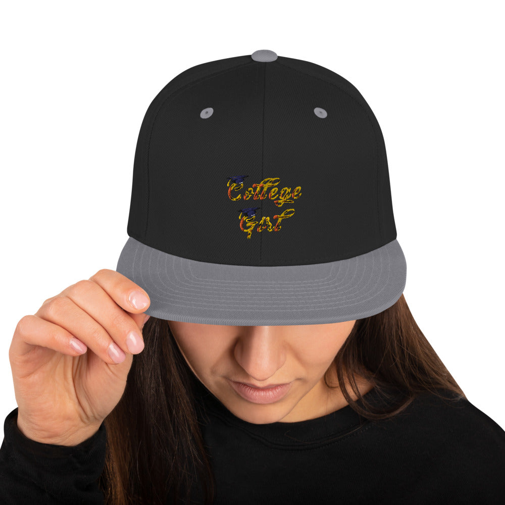 “CollegeGirl” Snapback Hat