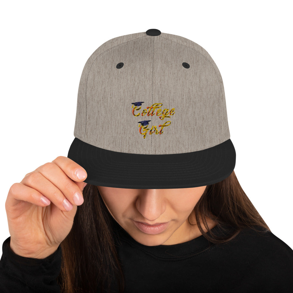 “CollegeGirl” Snapback Hat
