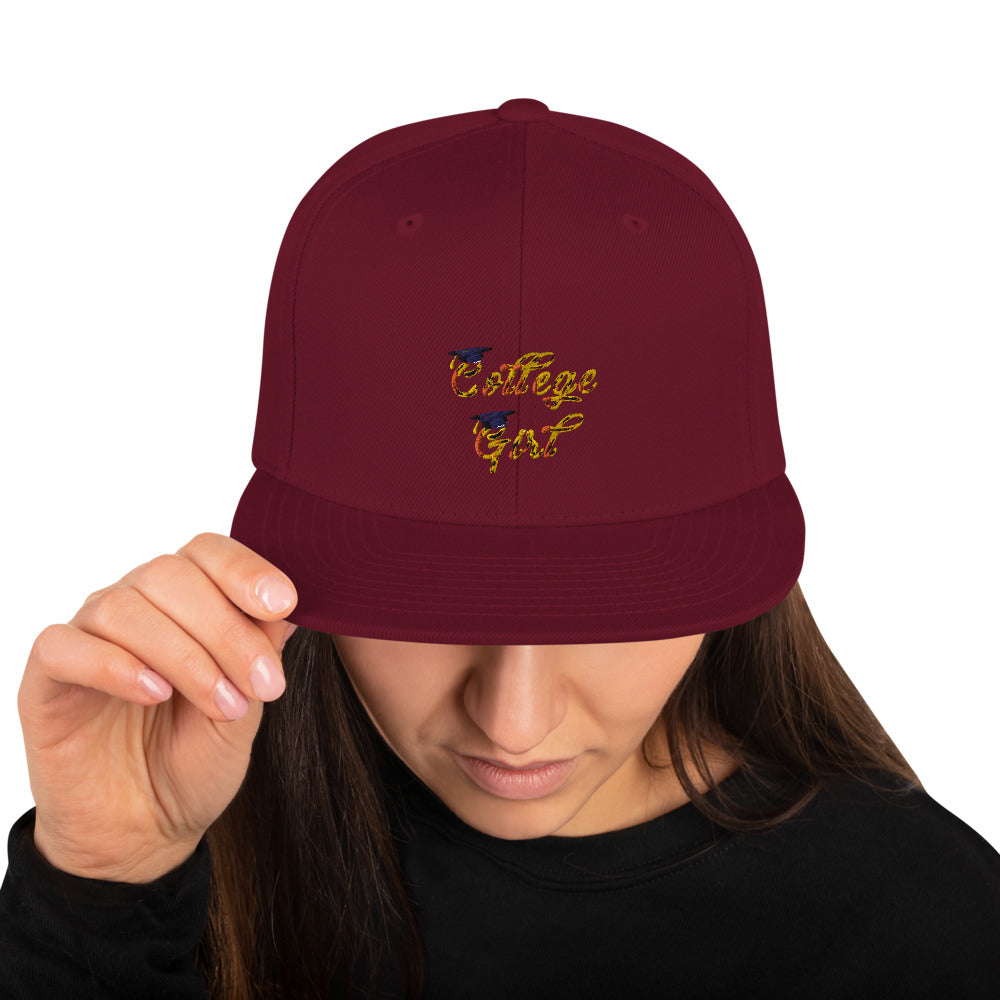 “CollegeGirl” Snapback Hat