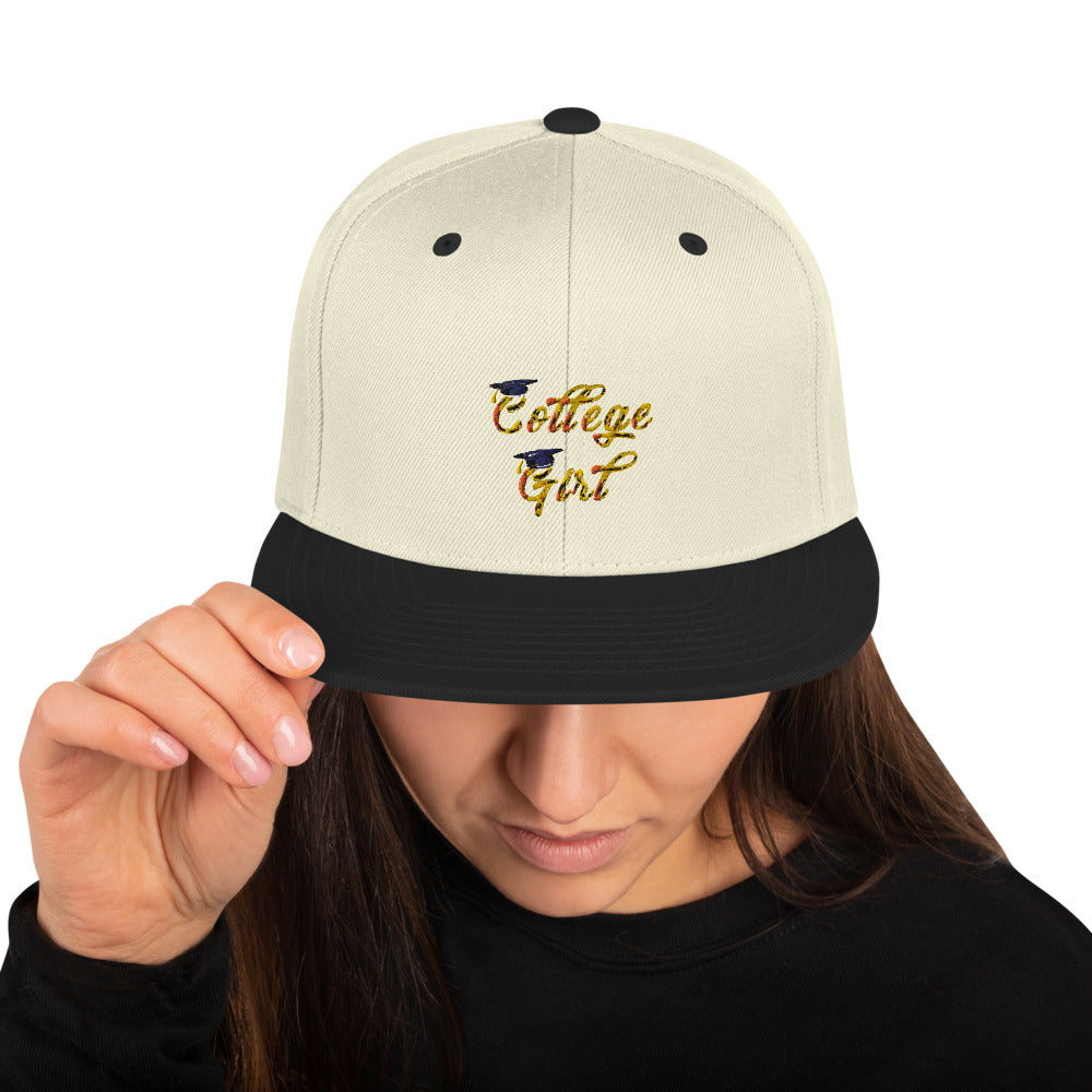 “CollegeGirl” Snapback Hat