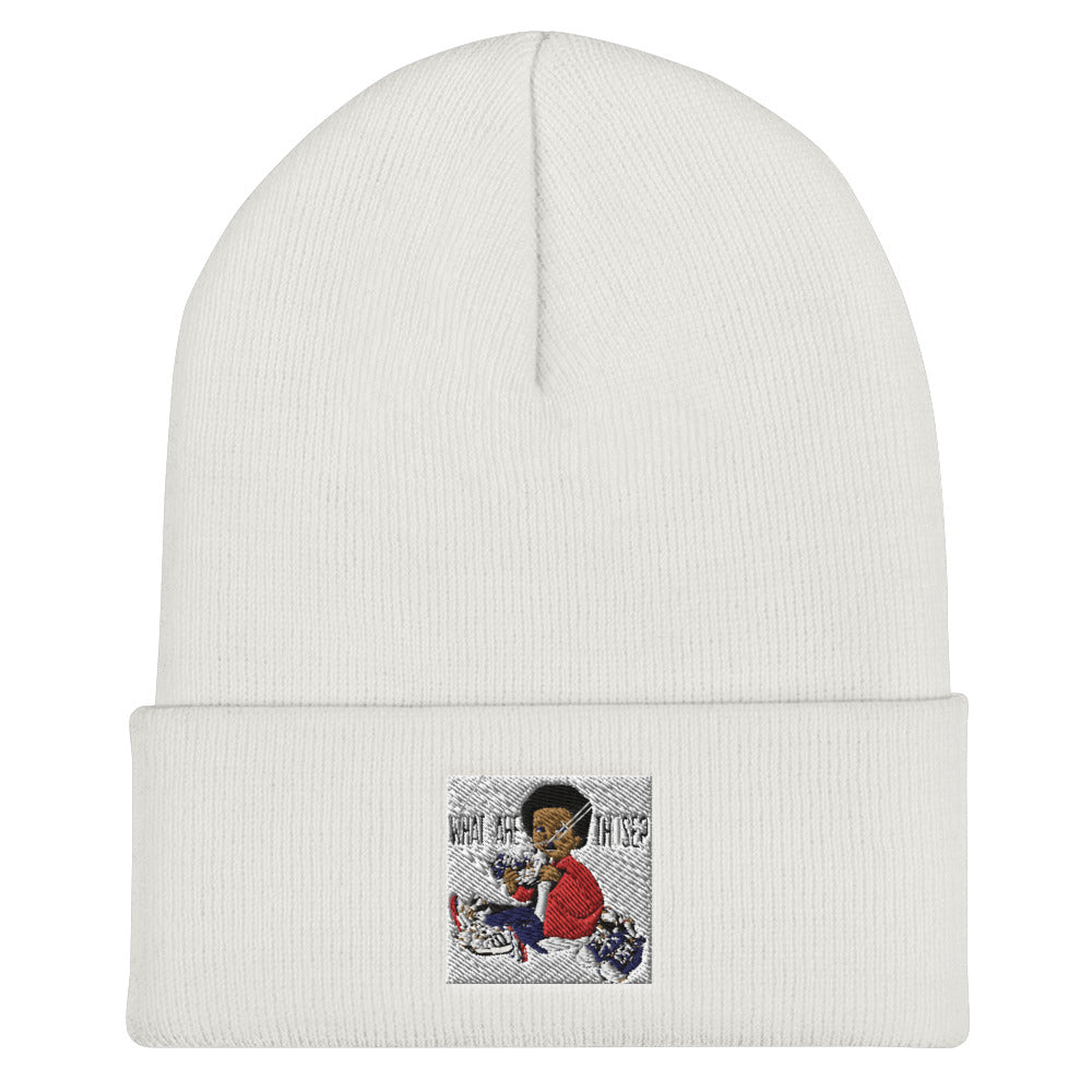 “WhatAreThose” Cuffed Beanie