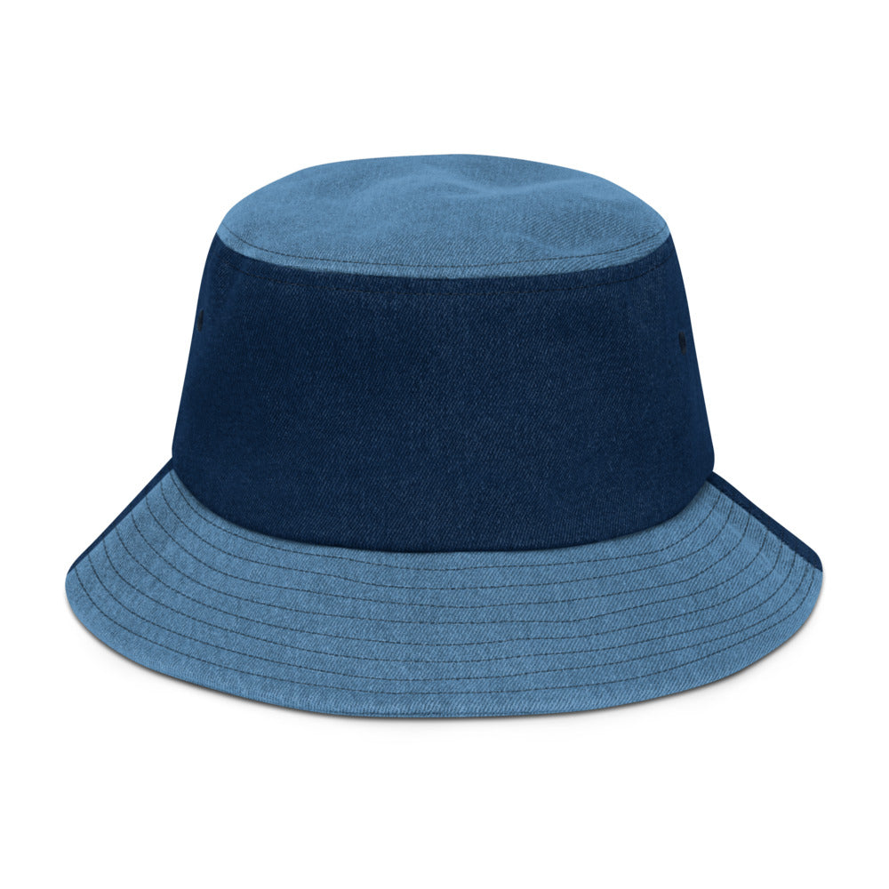 Denim “Hood Trillionair$“ bucket hat