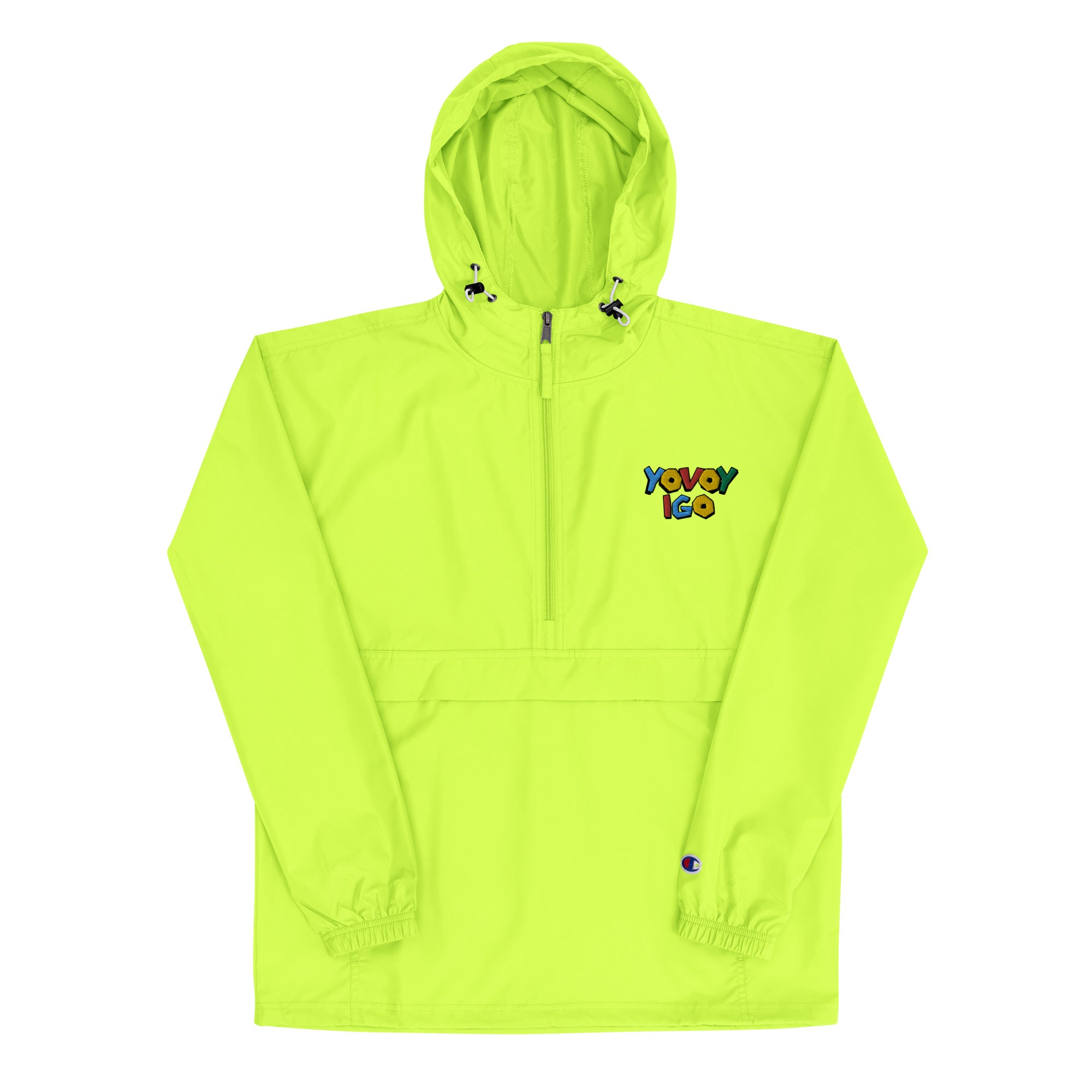 “YOVOY IGO”Embroidered Champion Packable Jacket