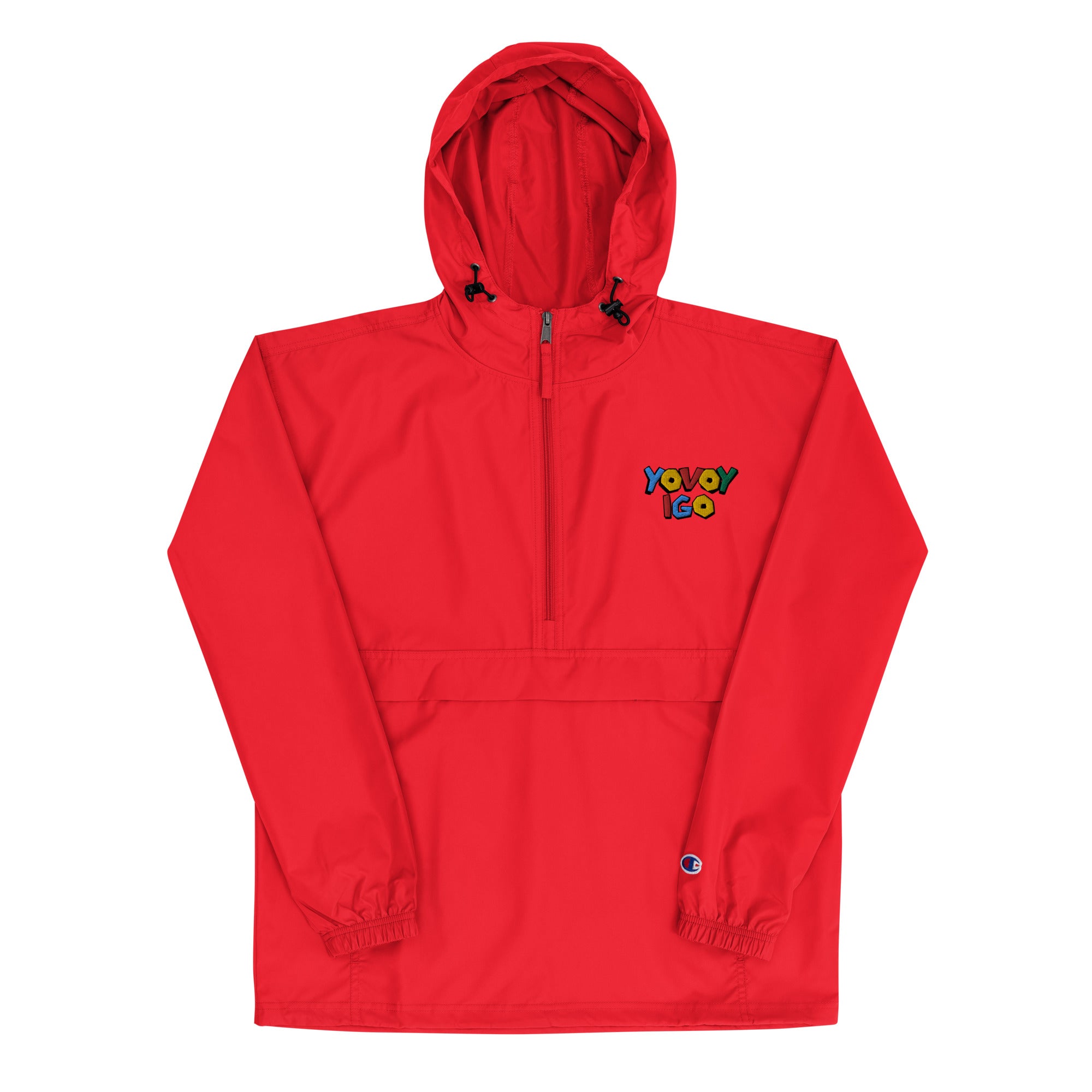 “YOVOY IGO”Embroidered Champion Packable Jacket