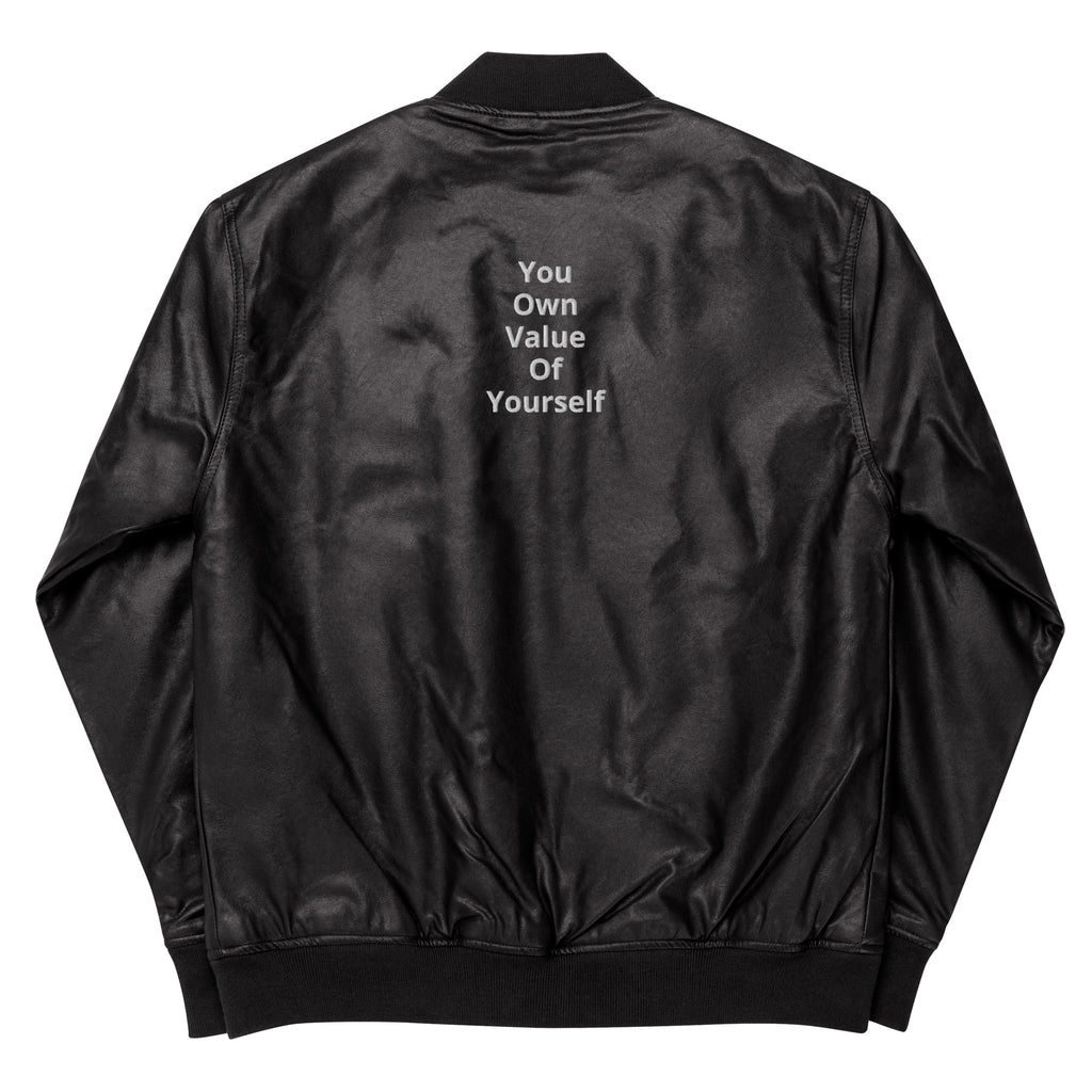 “YOVOY Sheep” Leather Bomber Jacket