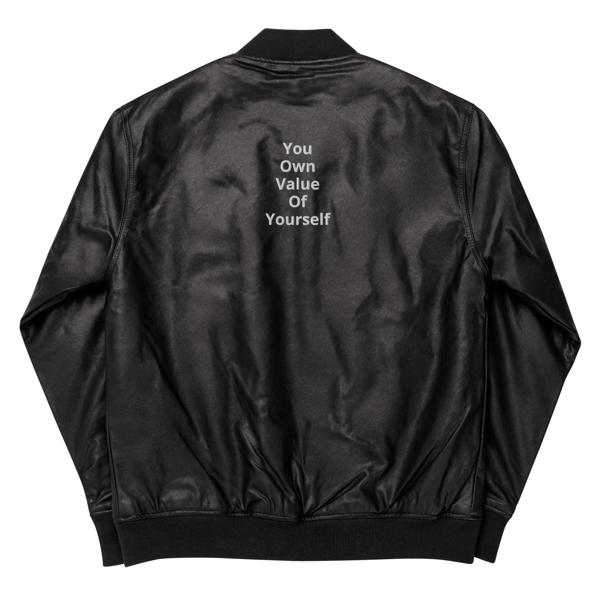 “YOVOY Sheep” Leather Bomber Jacket