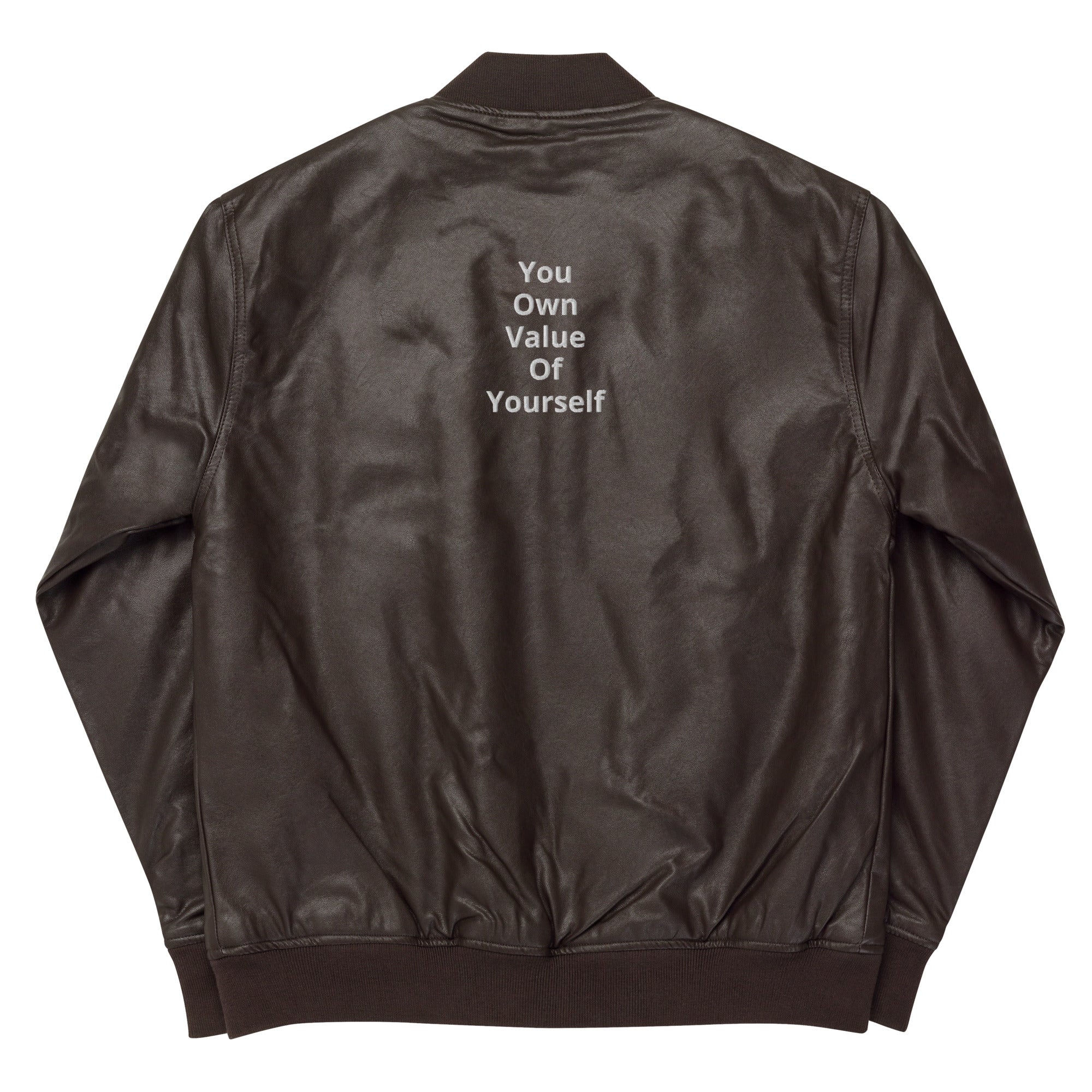“YOVOY Sheep” Leather Bomber Jacket