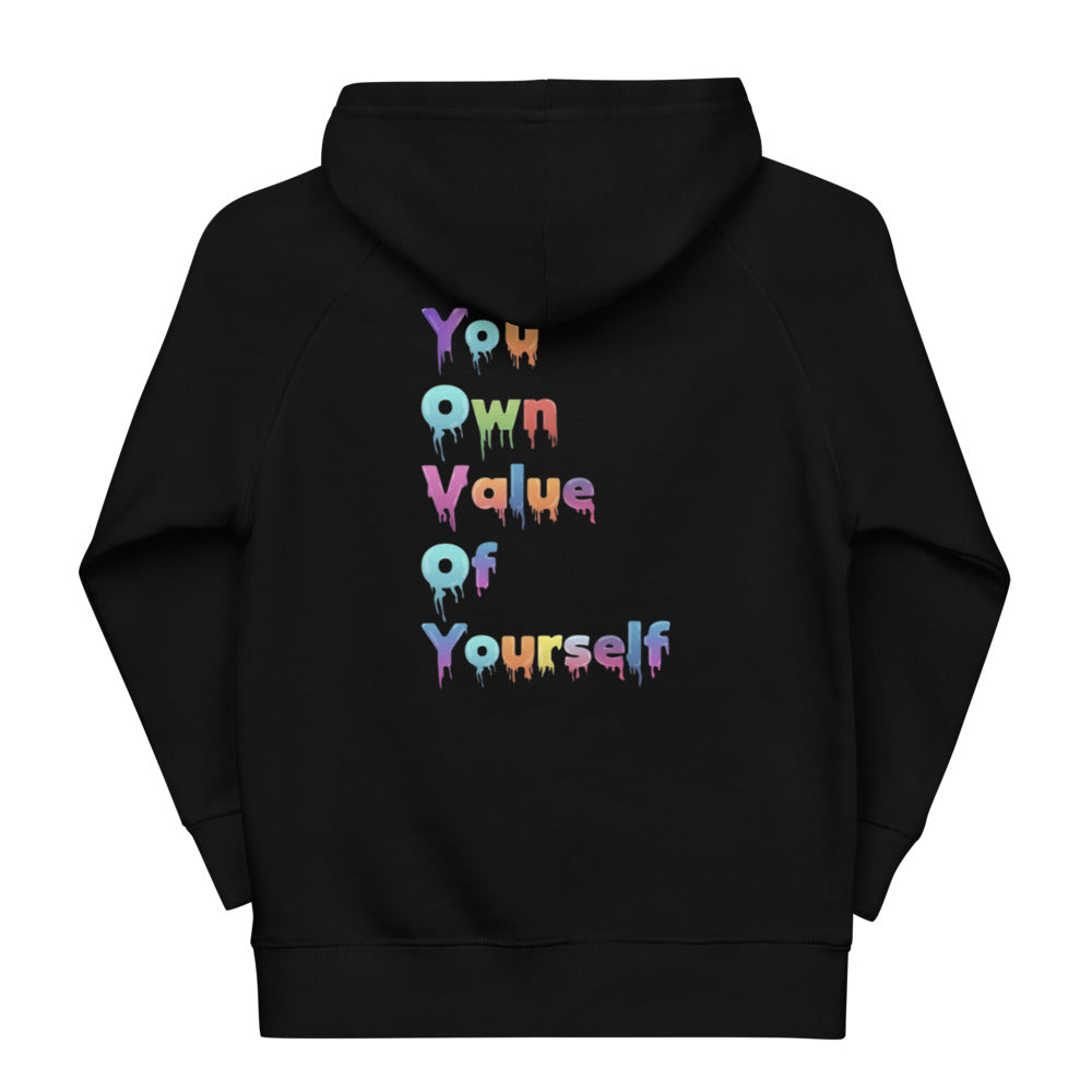 Kids “YouOwnValue” eco hoodie
