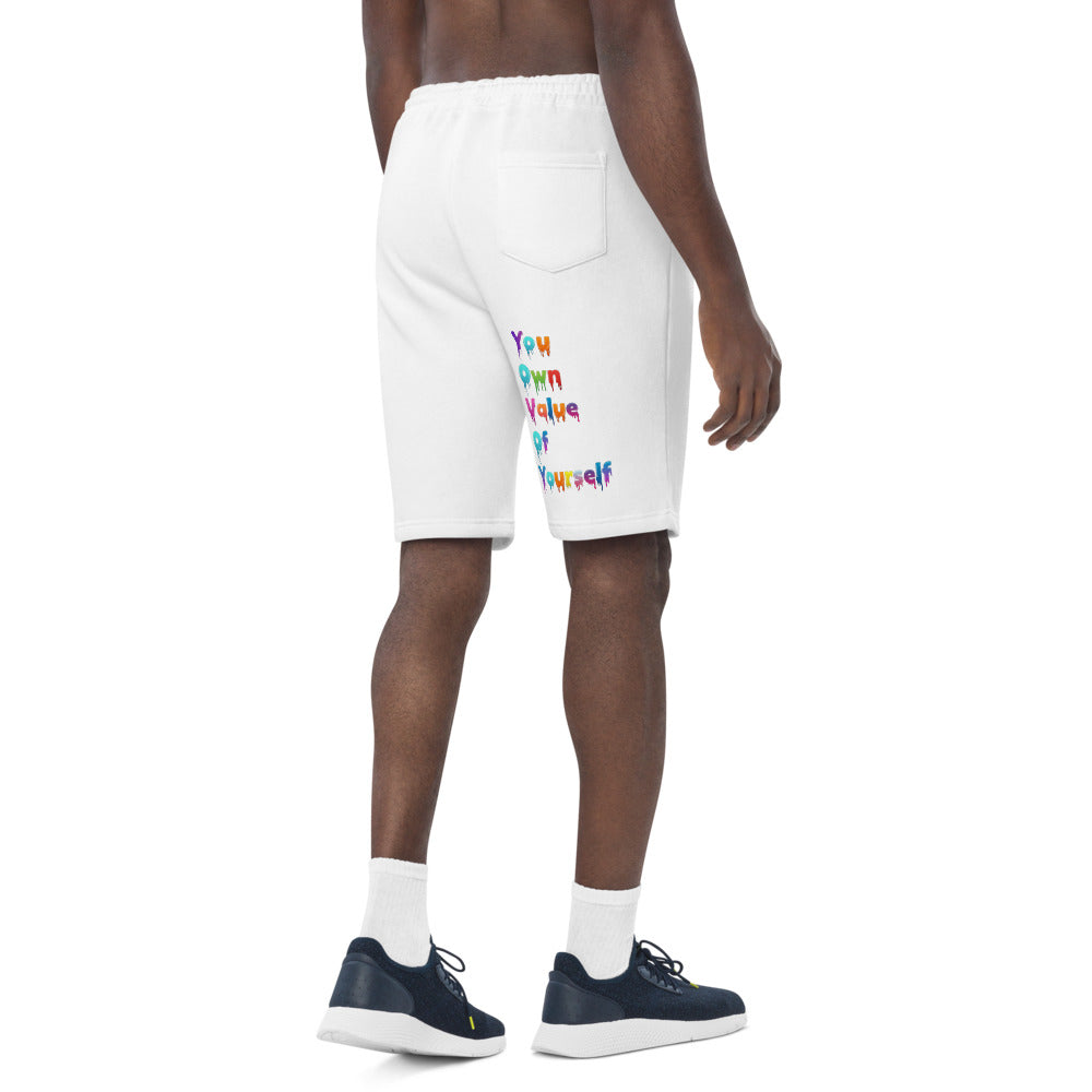 Men's fleece “Colorful YouOwnValue” shorts