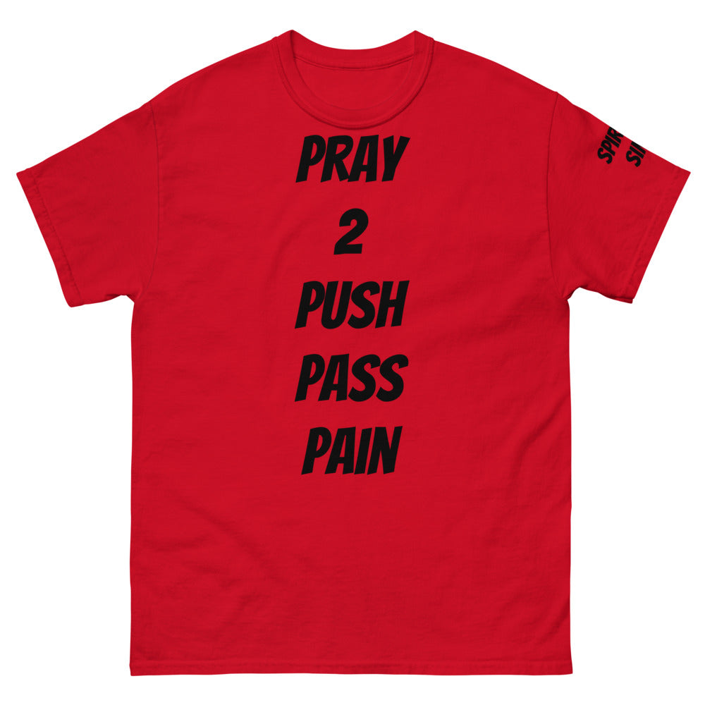 Men/ Women’s “Pray 2 Push” heavyweight tee