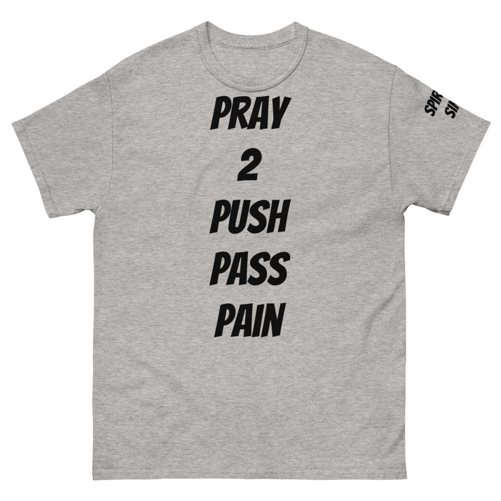 Men/ Women’s “Pray 2 Push” heavyweight tee
