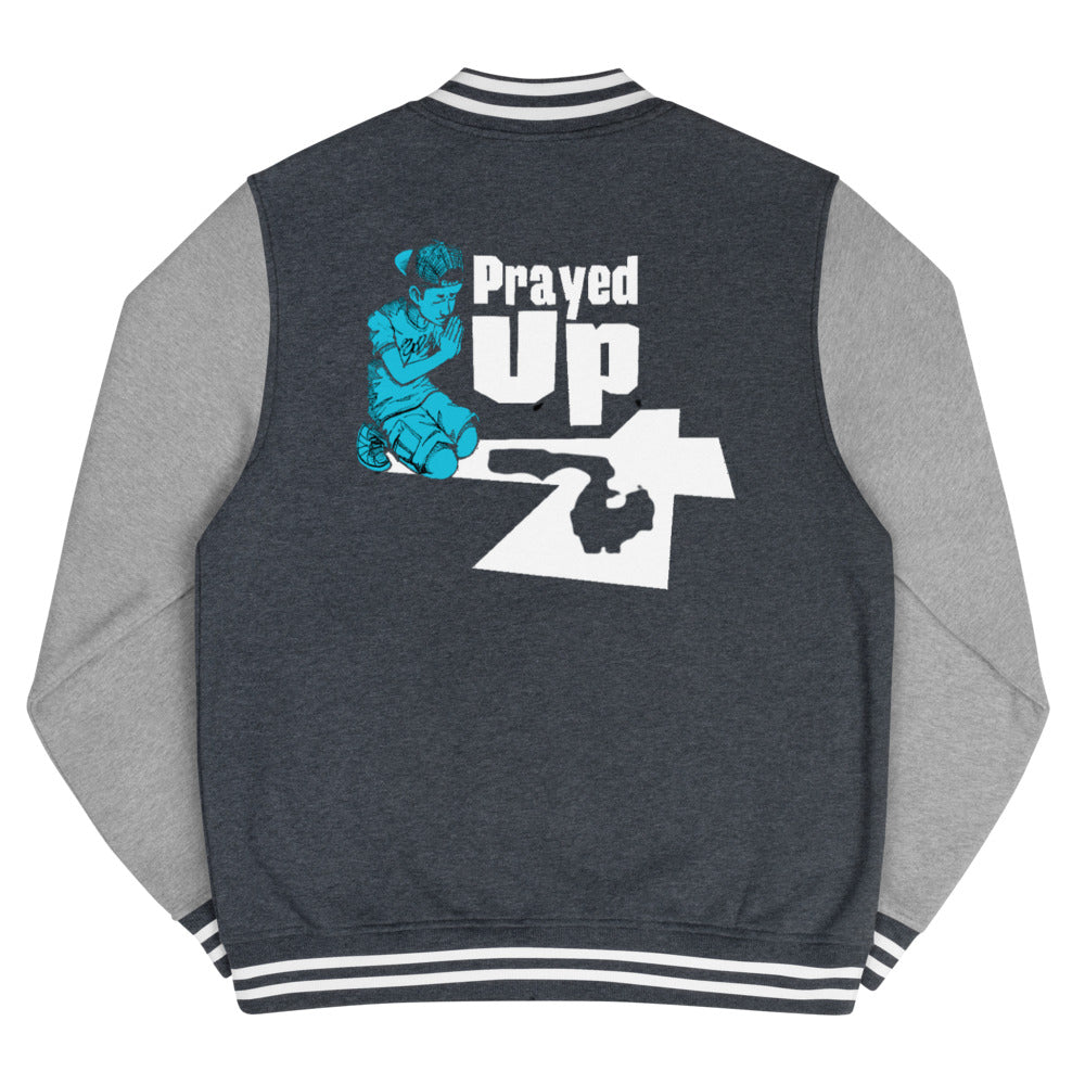 Men's “PrayedUp” Letterman Jacket