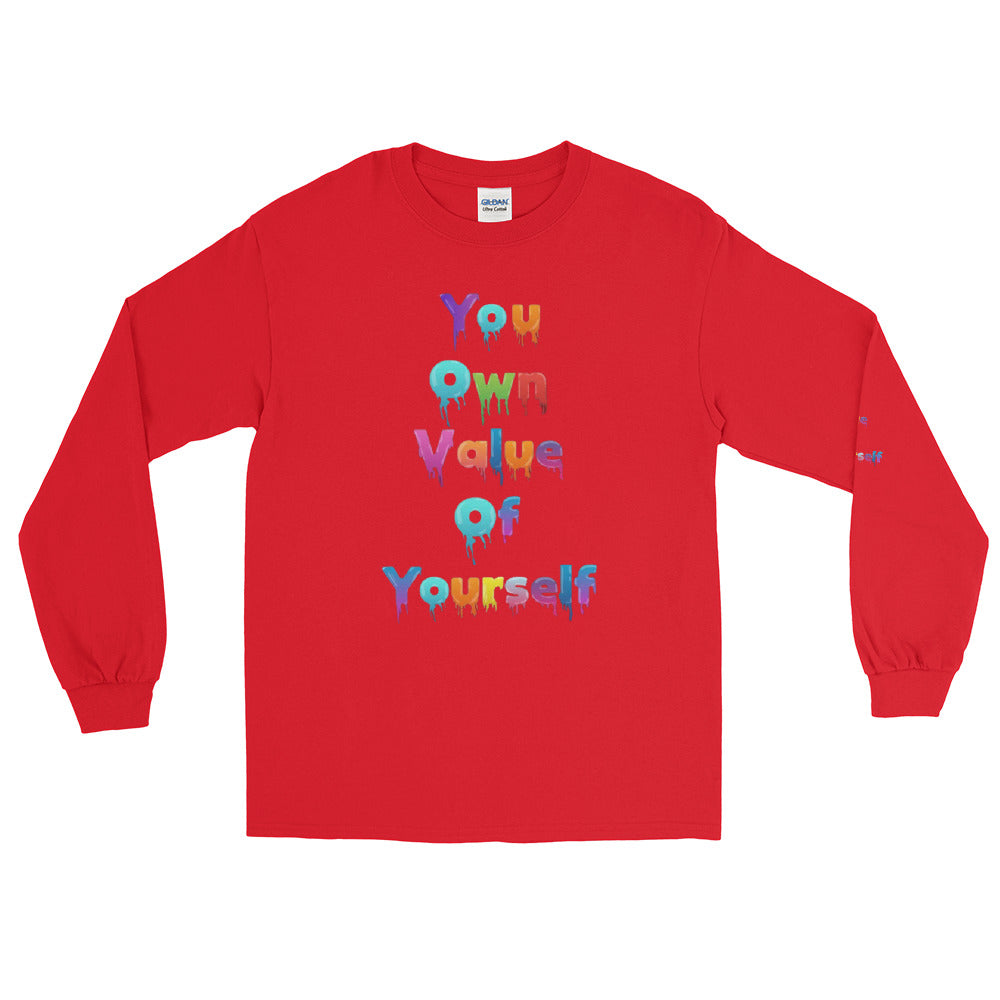 Men’s Long Sleeve “Colorful YouOwnValue” Shirt