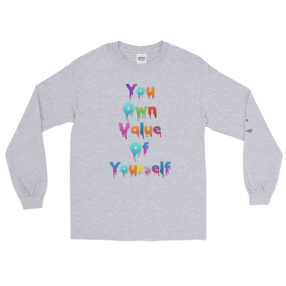 Men’s Long Sleeve “Colorful YouOwnValue” Shirt