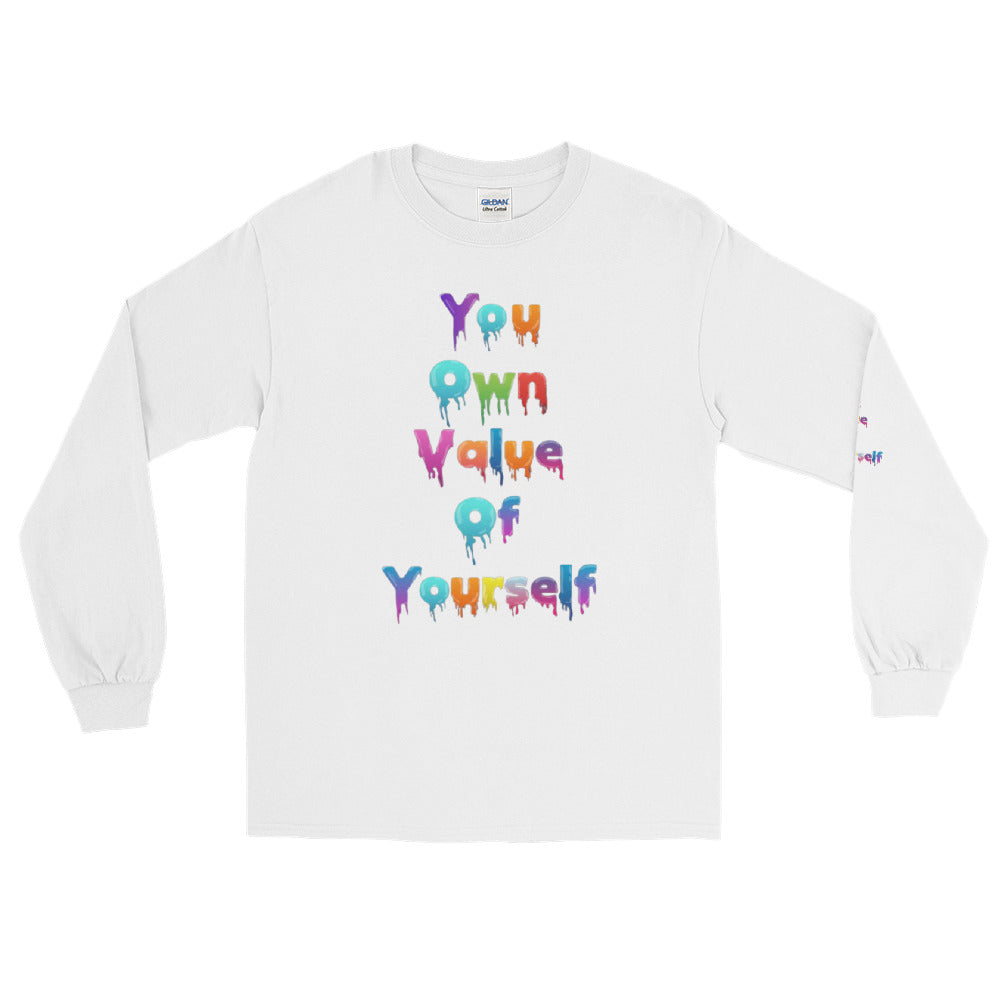 Men’s Long Sleeve “Colorful YouOwnValue” Shirt