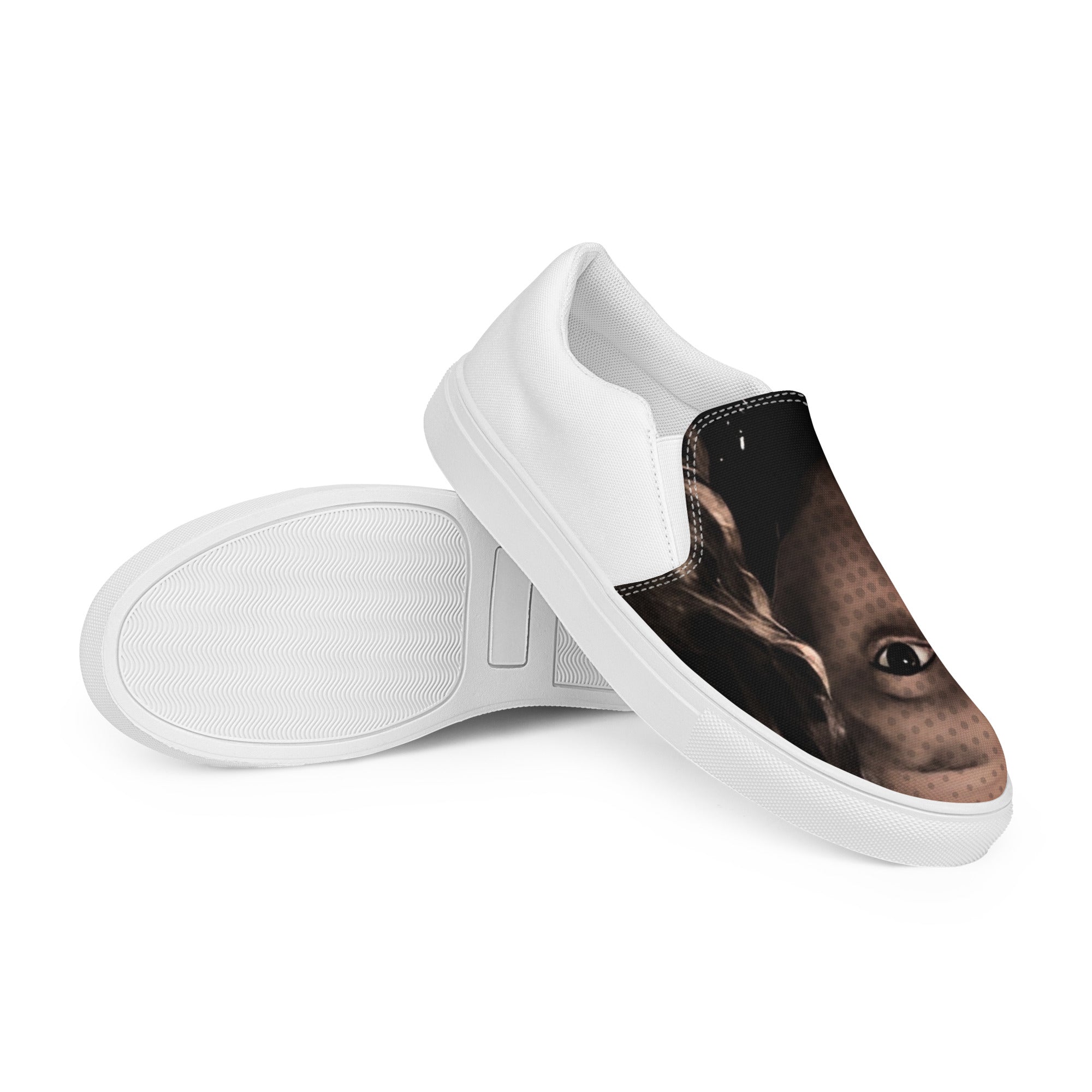 “DoubleDThaCollegeKid” Men’s slip-on canvas shoes