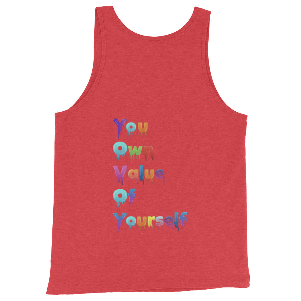 “YouOwnValueOfYourself” Unisex Tank Top