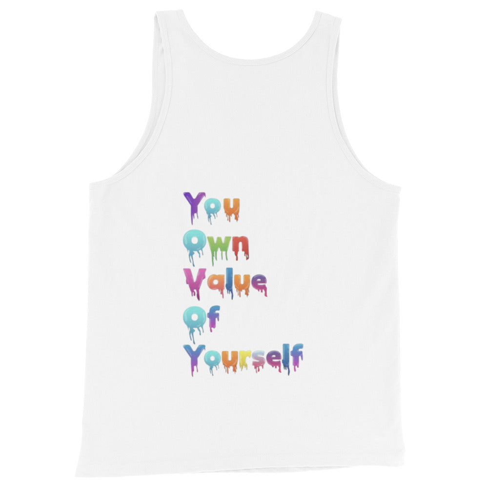 “YouOwnValueOfYourself” Unisex Tank Top