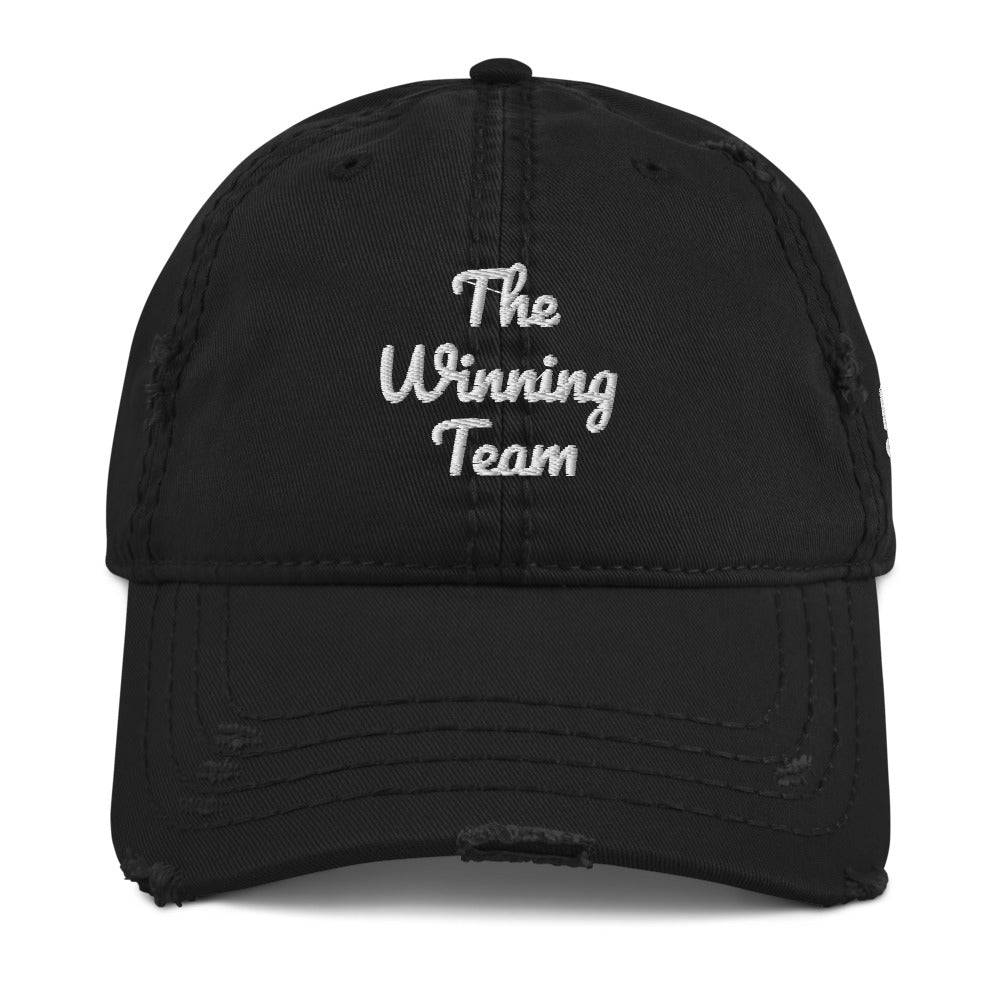 “Winning Team” Distressed Dad/Mom Hat
