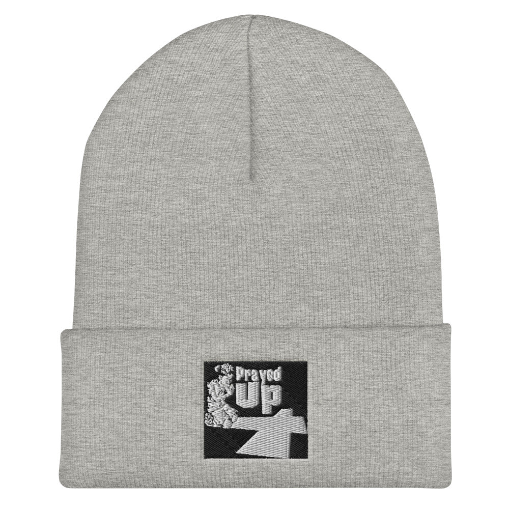 Cuffed “Prayed Up” Boy Beanie