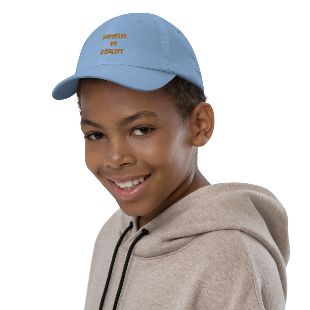 Youth “FANTASY VS REALITY” baseball cap