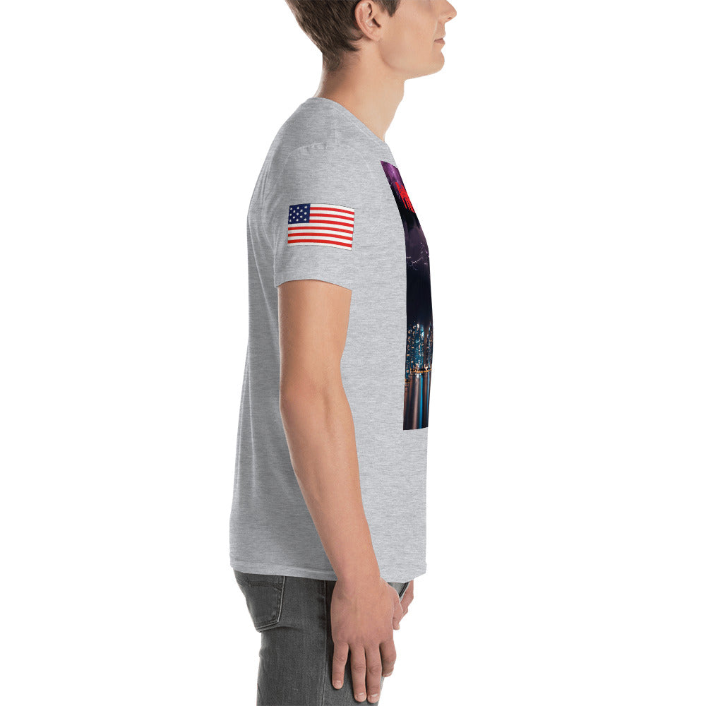 Short-Sleeve Unisex “PoWered ON” T-Shirt