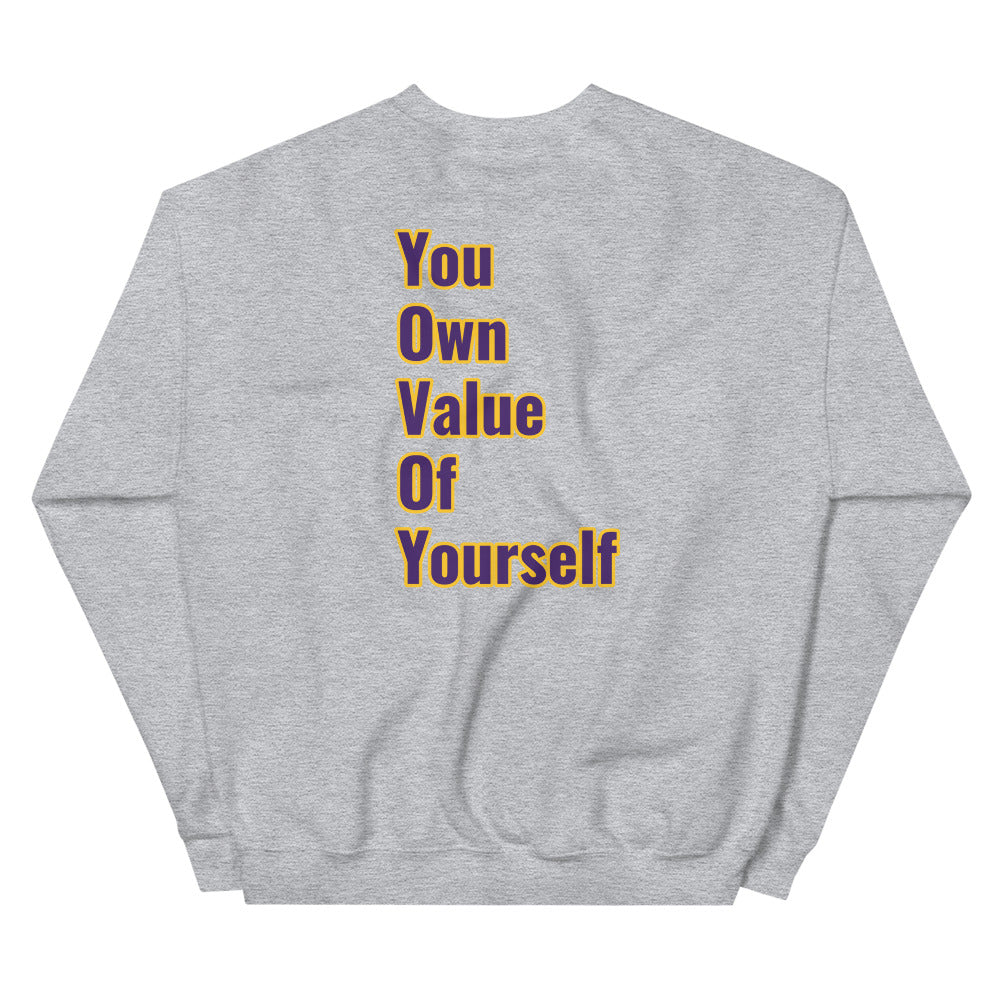 Unisex “Black, Awesome, Educated, Sexy,”Sweatshirt