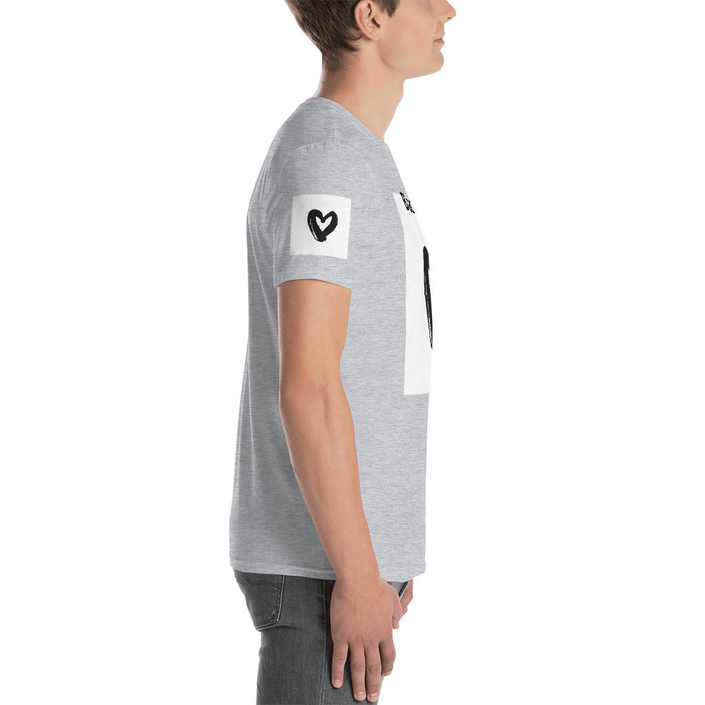 Short-Sleeve Unisex “Black Hearts”  T-Shirt