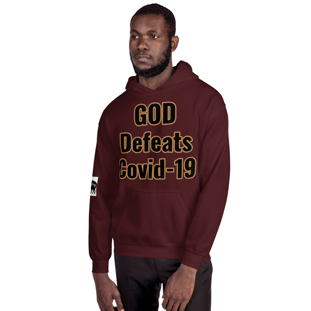 Unisex “GOD Defeats Covid-19”Hoodie