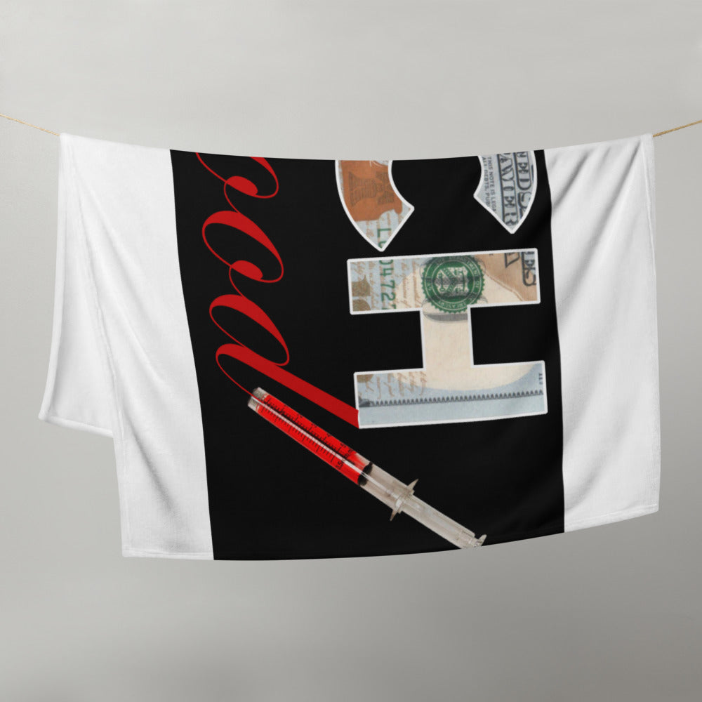 “RICHBLOOD” Throw Blanket