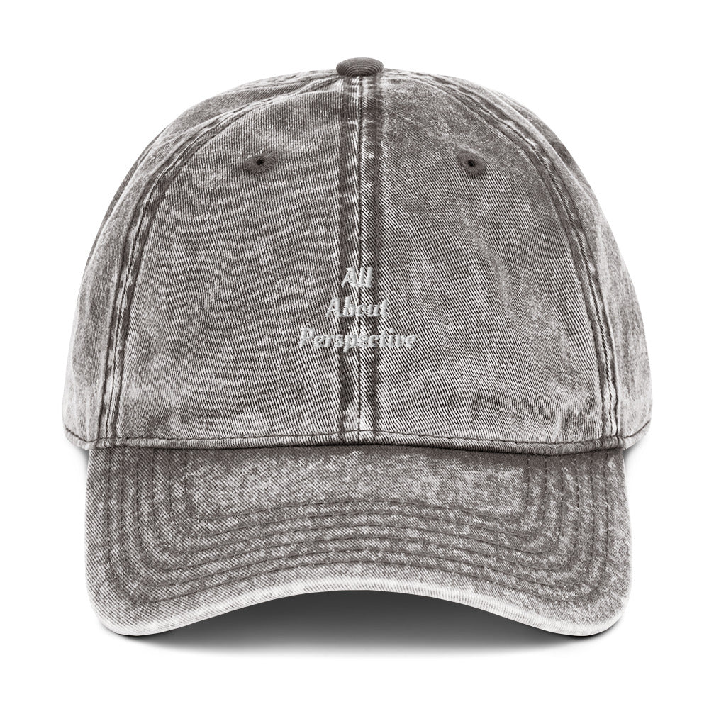 Vintage Cotton “AllAboutPerspective”  Cap