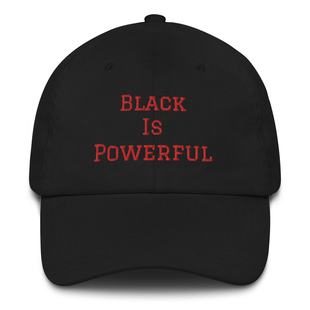 “Black is powerful” dad hat