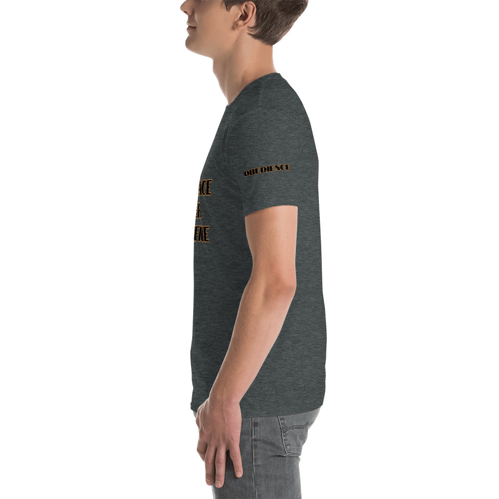 Short-Sleeve Unisex “Obedience Over Sacrifice” T-Shirt