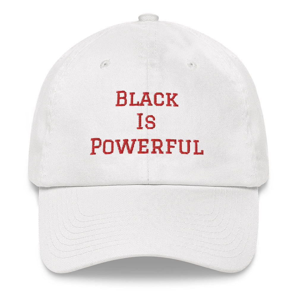 “Black is powerful” dad hat