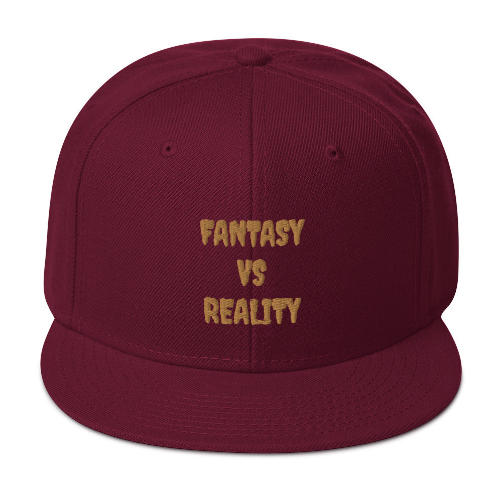 Snapback “FANTASY VS REALITY”Hat