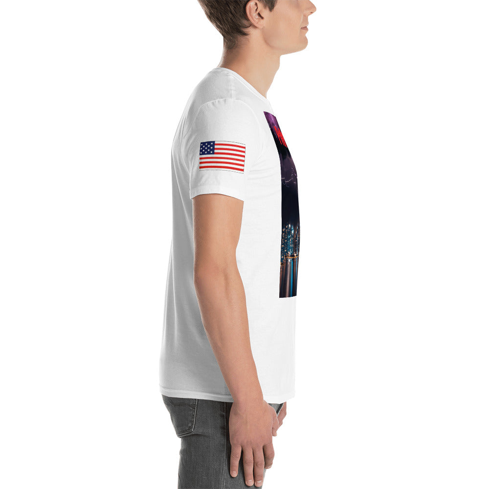 Short-Sleeve Unisex “PoWered ON” T-Shirt