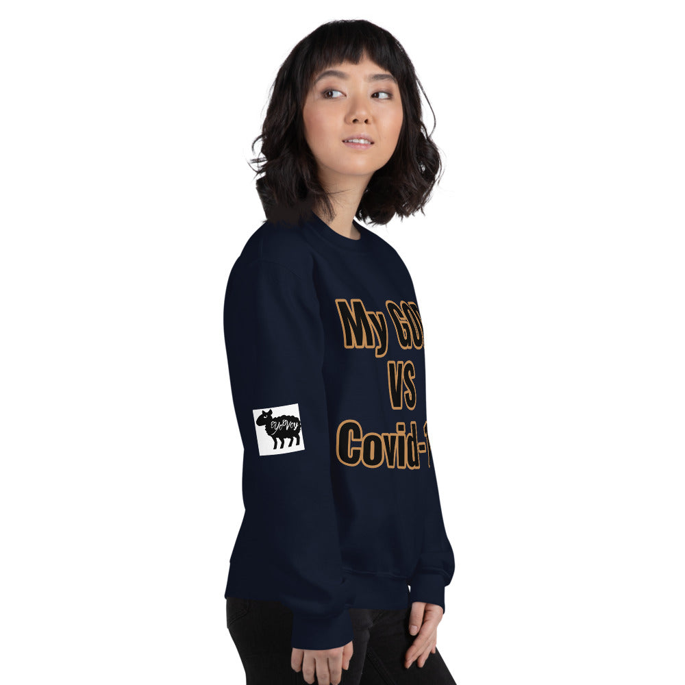 Unisex “My GOD vs Covid-19”Sweatshirt