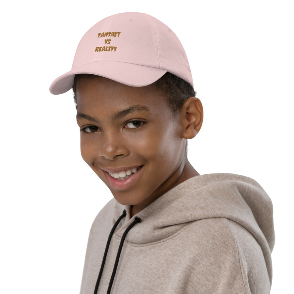 Youth “FANTASY VS REALITY” baseball cap